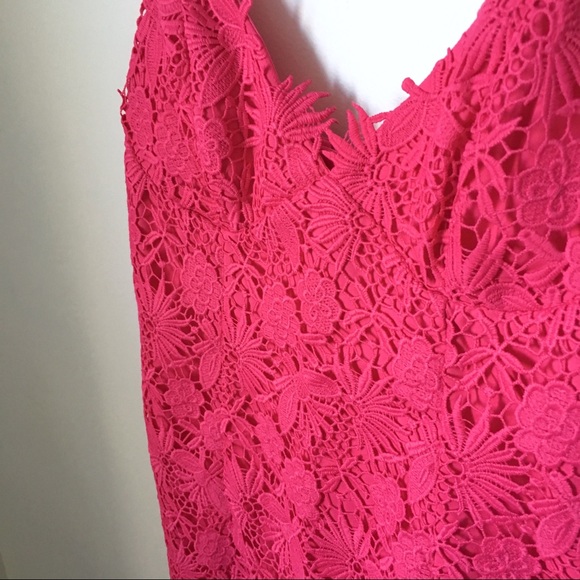 Bardot Tayla Pink Lace Cocktail Midi Dress NWT - Picture 6 of 8